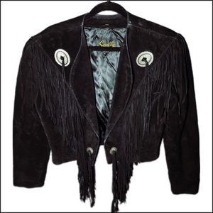 ❌Sold Vintage Black Western Jacket (Scully)